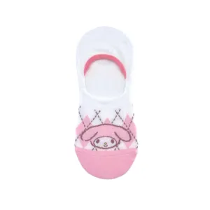 Sanrio characters Checkered No-Show Socks (1 Pair)(My Melody)