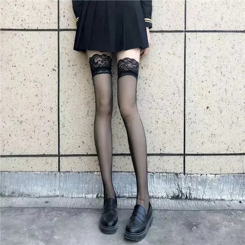 Sexy Fishnet Thigh High Stockings - Gothic Lolita Style