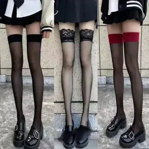 Sexy Fishnet Thigh High Stockings - Gothic Lolita Style