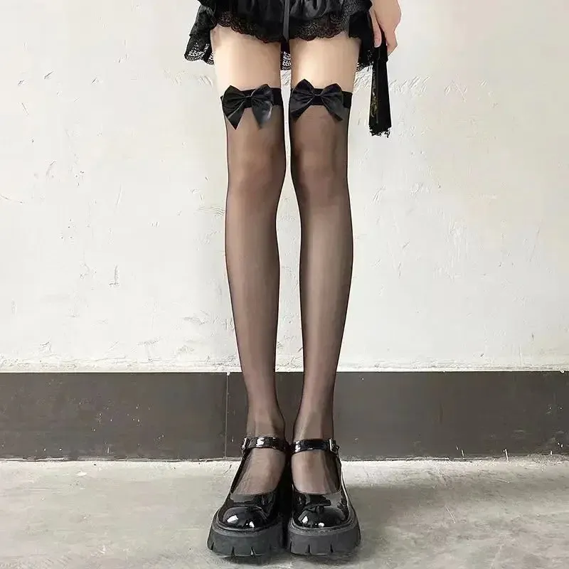 Sexy Fishnet Thigh High Stockings - Gothic Lolita Style