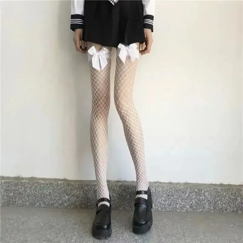 Sexy Fishnet Thigh High Stockings - Gothic Lolita Style