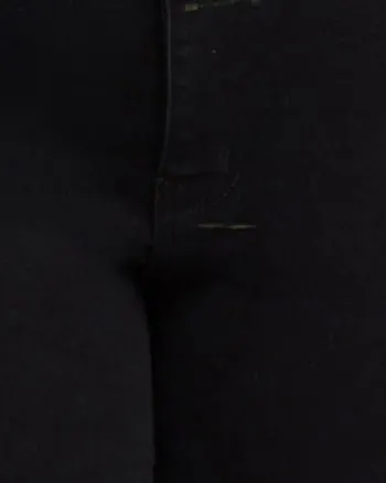 Shannon Double Button Skinny Jean | Black