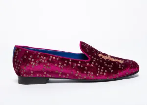 Slipper in Magenta Sparkle