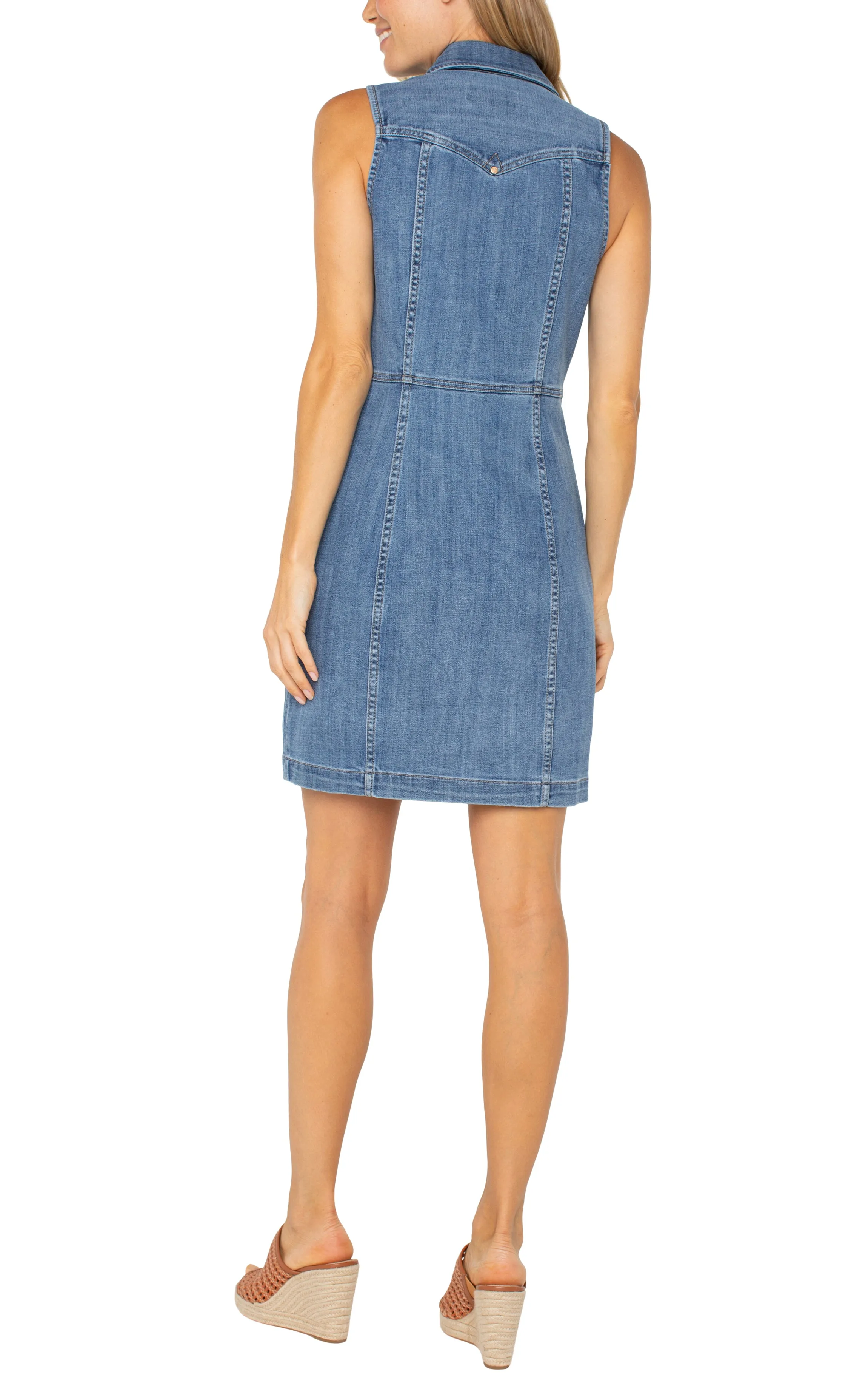 Trucker Jean Dress | Liverpool