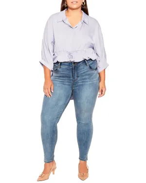 Visionary Split Hem Skinny Jean | Light Wash