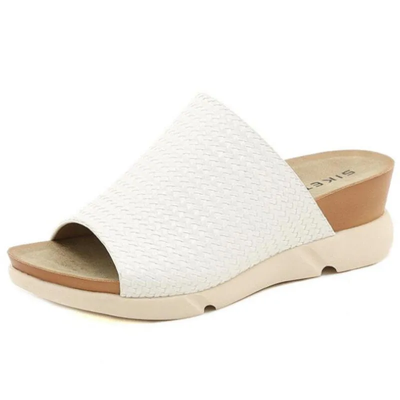 Woman 2022 Slippers Soft Low Luxury Slides Pantofle